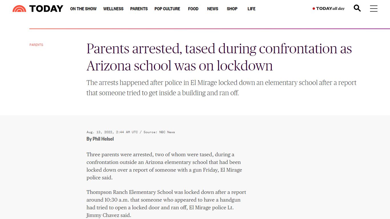 Parents Arrested, Tased During Arizona School Lockdown
