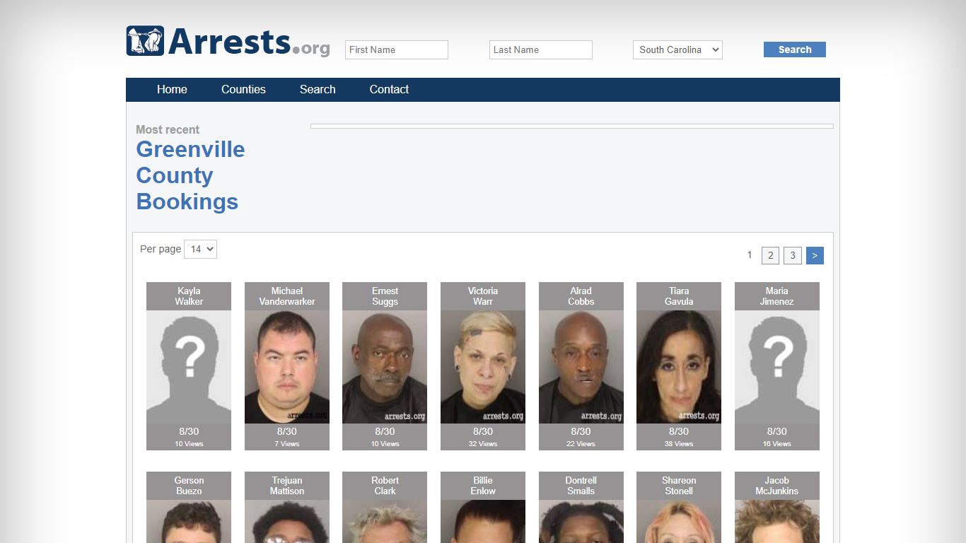 Greenville County Arrests and Inmate Search